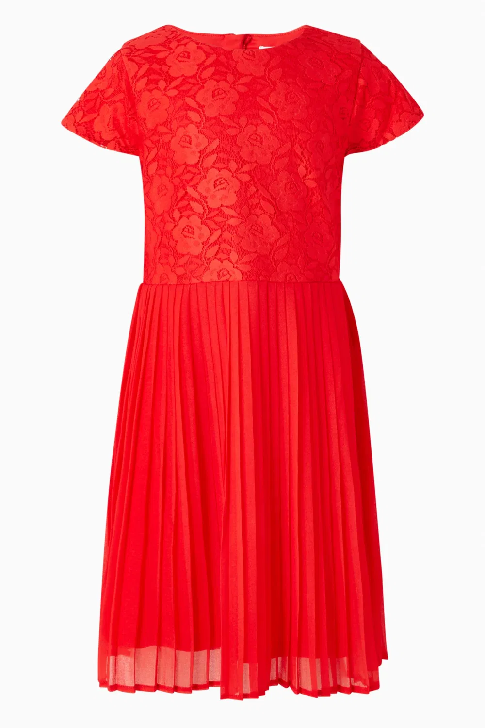 Платье с принтом Pleated Floral Dress in Lace NASS