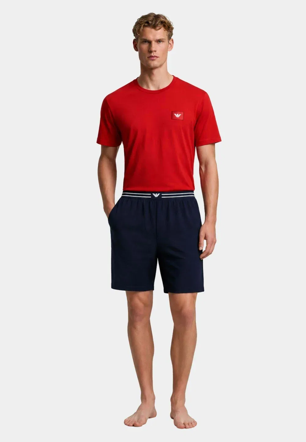 Пижамный комплект Pigiama uomo set - пижамный комплект Emporio Armani, Rosso Blu