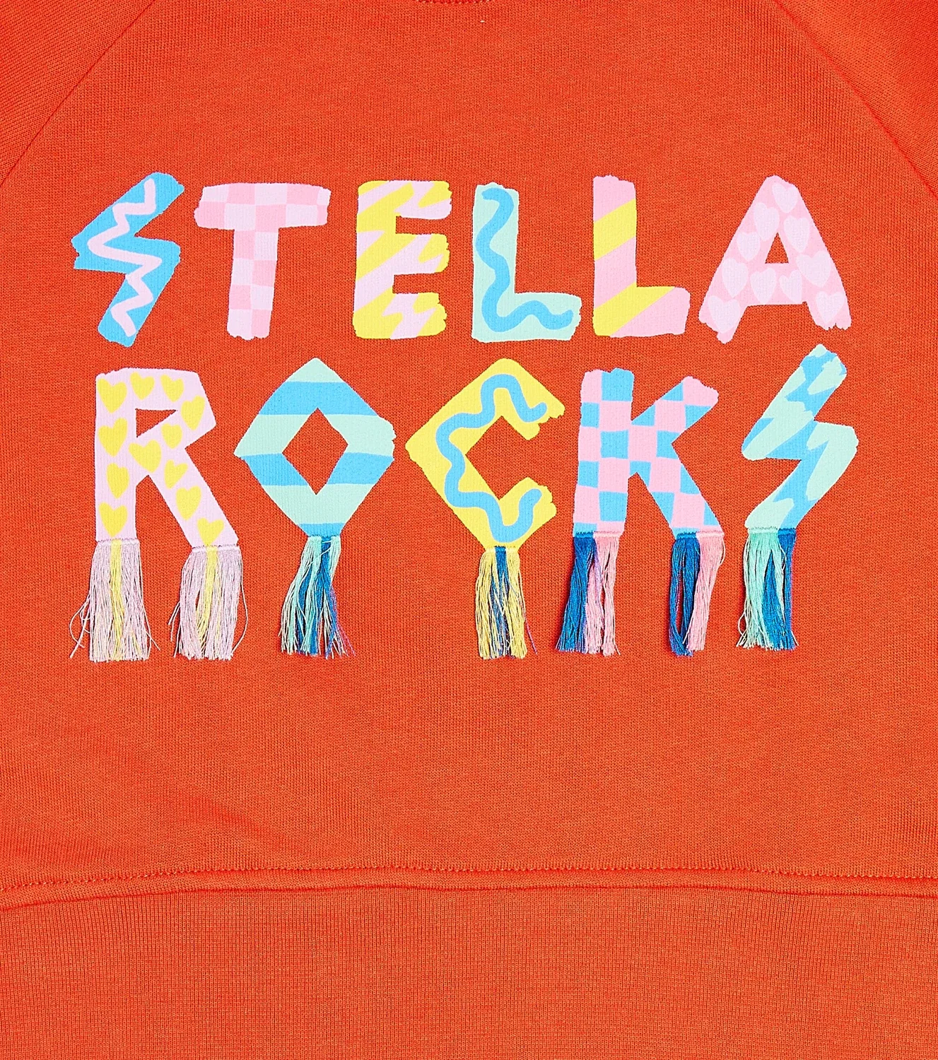 Свитшот с круглым вырезом Stella Mccartney Kids, красный — фото 3