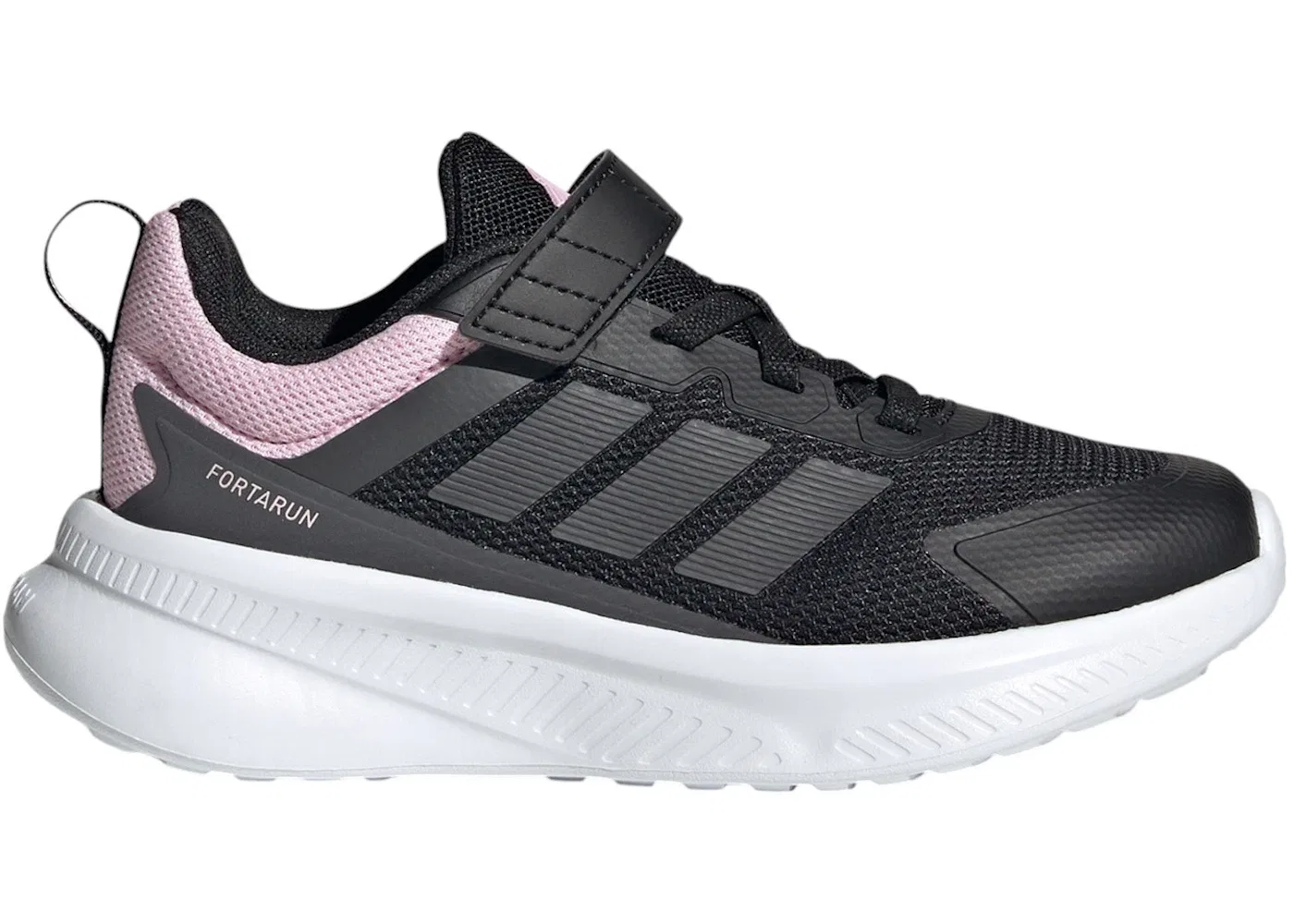 Детские кроссовки для активного отдыха Fortarun 4.0 Adidas, Core Black Grey Six Clear Pink