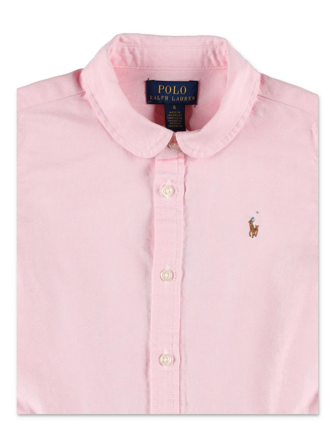 Платье-рубашка с логотипом Поло Polo Ralph Lauren, розовый — фото 2