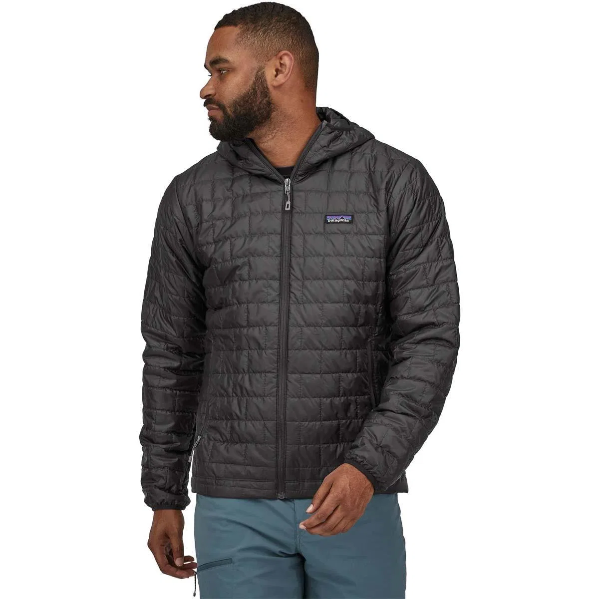 Мужской утепленный худи Patagonia Nano Puff Hoody, Black