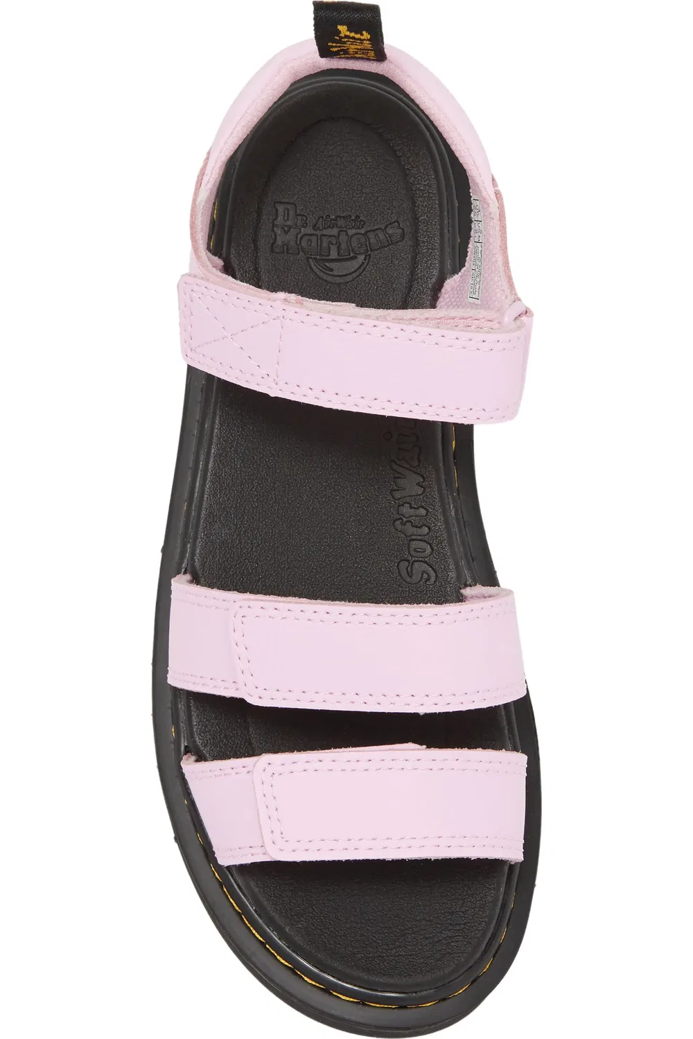 Сандалии детские Dr. Martens Klaire, на липучках, бледно-розовый — фото 4