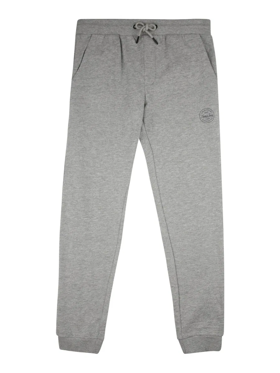 Детские зауженные брюки 'JJGordon JJShark' в серо-пятнистом цвете Jack & Jones Junior