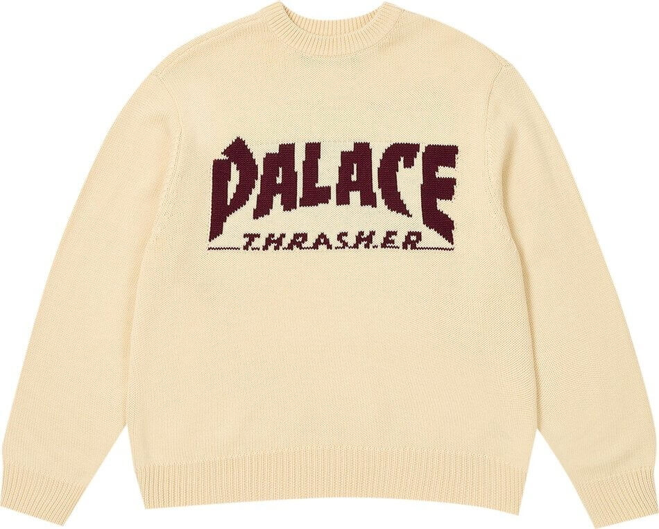 

Свитер Palace x Thrasher, бежевый