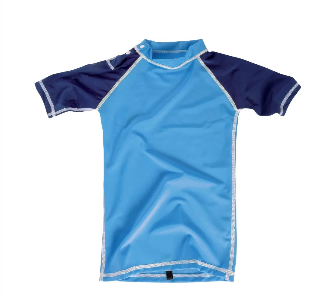 Детская футболка с коротким рукавом Bicolor Stretch UV-Shirt Mdns, Синяя — фото 3