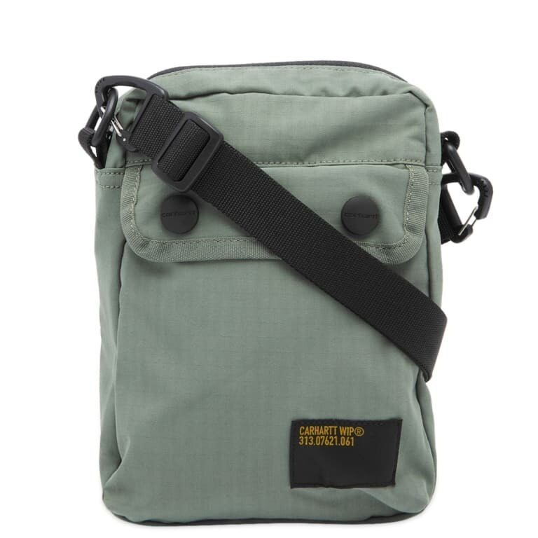 

Сумка Carhartt WIP Haste Shoulder, черный/темно-бирюзовый