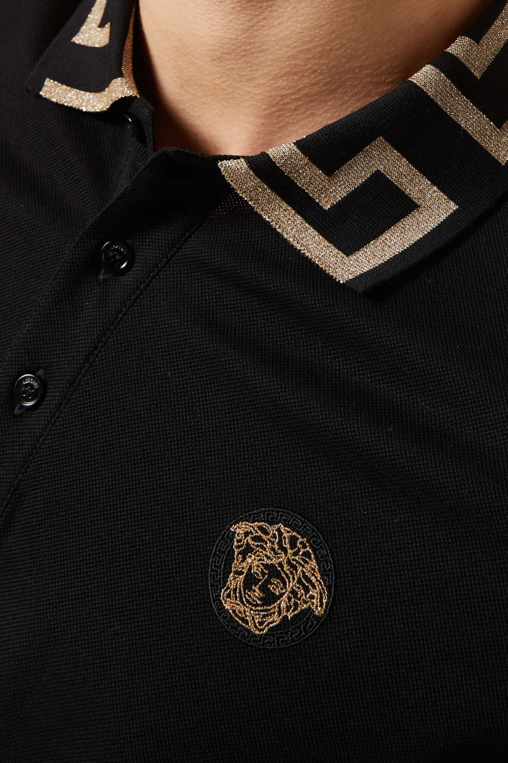 Поло хлопковое Greca Versace — фото 4