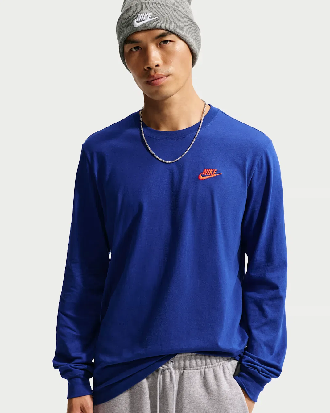 Мужская футболка с длинными рукавами Nike Sportswear Club, Deep Royal Blue