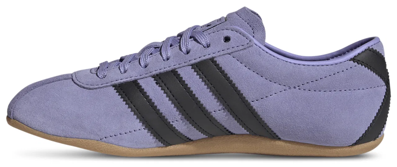 Кеды для девочек Tokyo Adidas, цвет Core Black/Light Purple/Gum — фото 2