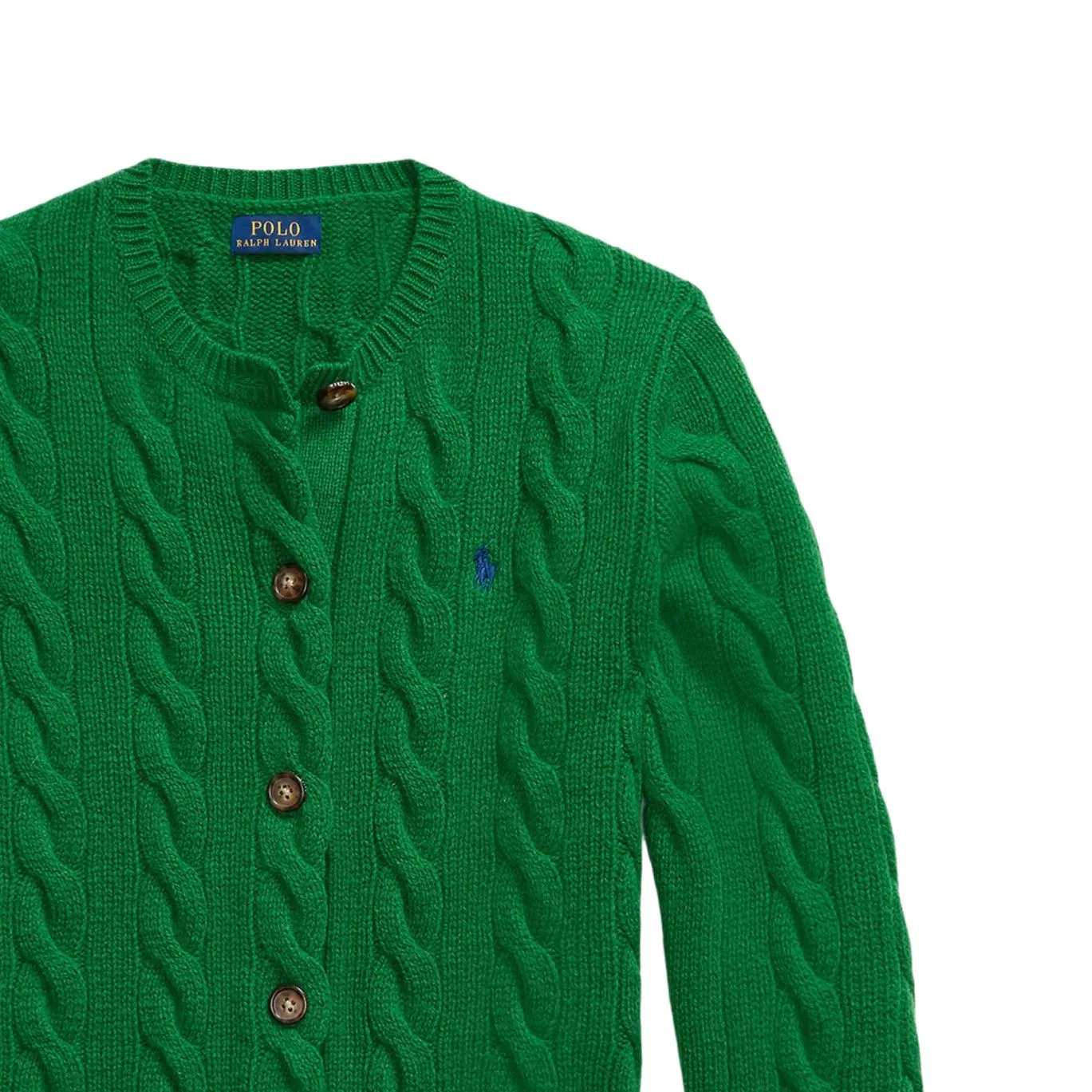 Женский свитер с круглым вырезом и прямым кроем Green Polo Ralph Lauren, Green — фото 4