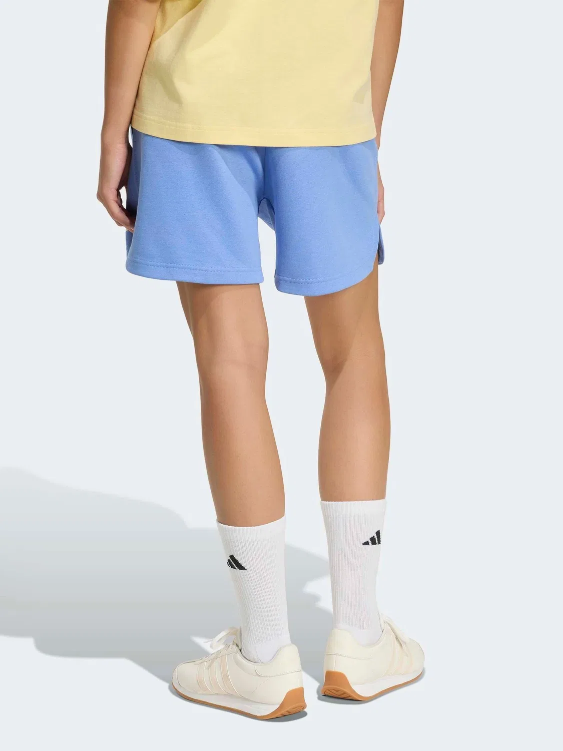 Шорты свободные Studio Fleece adidas, синие — фото 2
