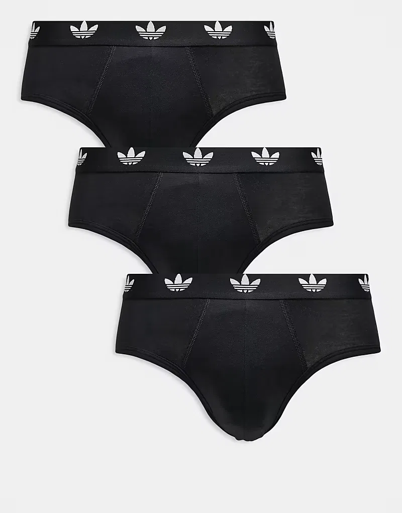 Трусы Comfort Flex хлопковые 3 шт Adidas, черный