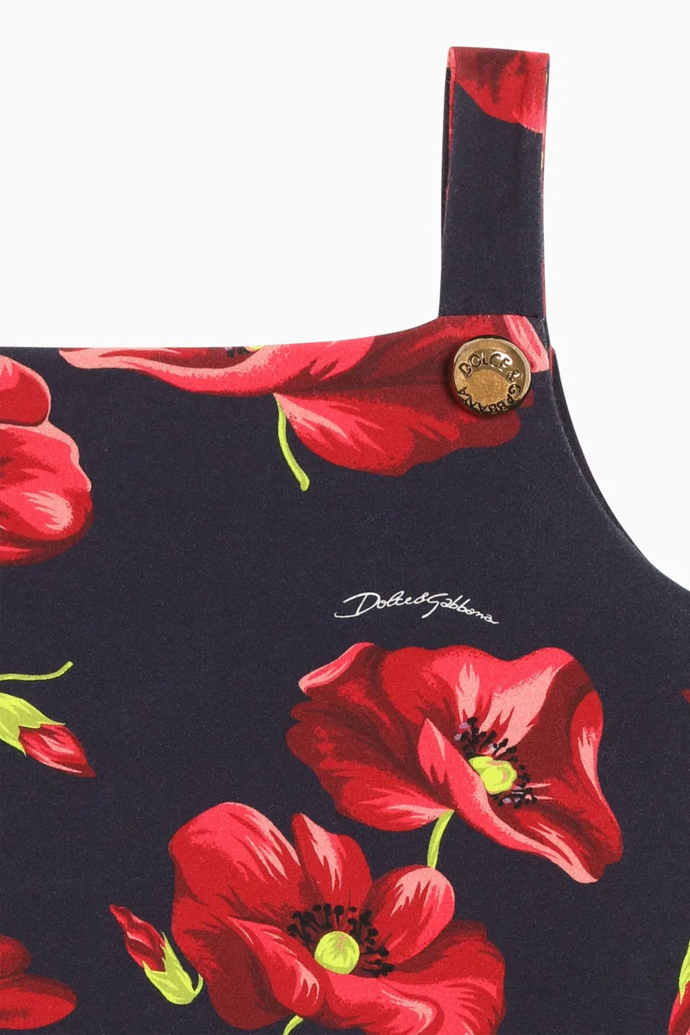 Платье с принтом мака Dolce & Gabbana — фото 3