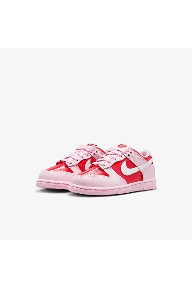 Детские кроссовки для девочек кожаные Dunk Low BP Nike, Red — фото 2