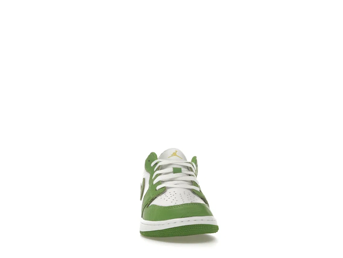 Детские кроссовки Lifestyle Jordan 1 Low Chlorophyll Jordan, White/Chlorophyll/Lightning — фото 2