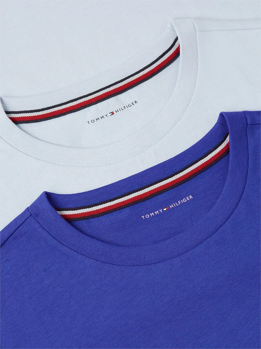 Футболка Tommy Hilfiger Underwear Regular Shirt синего и пастельно-голубого цвета — фото 3