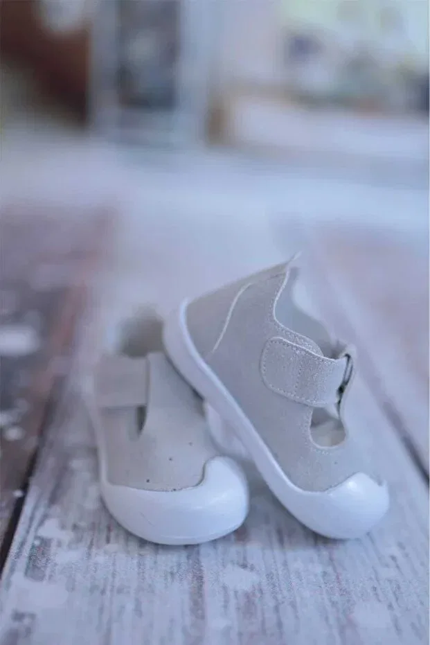 Детские туфли для мальчиков и девочек с ортопедической подошвой Macco Shoes, Gray — фото 2