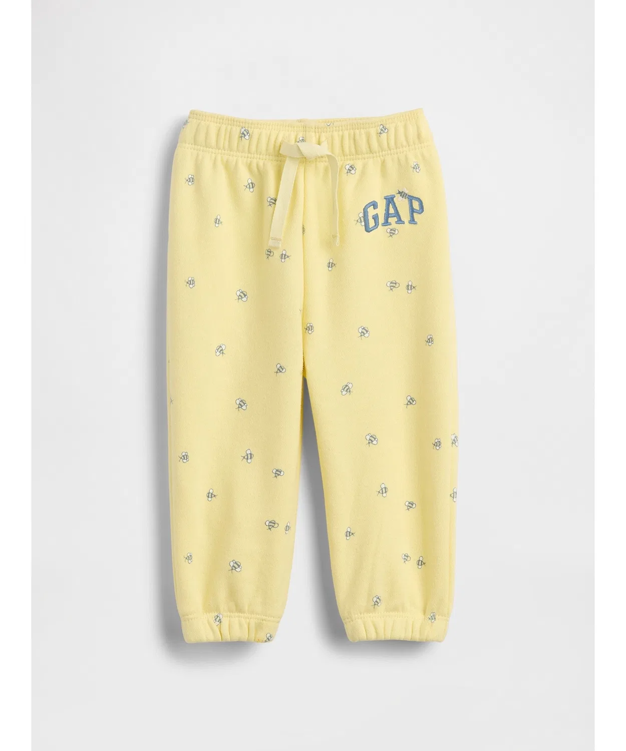 Джоггеры Gap Vintage Soft French Terry с логотипом, жёлтые, для малышей