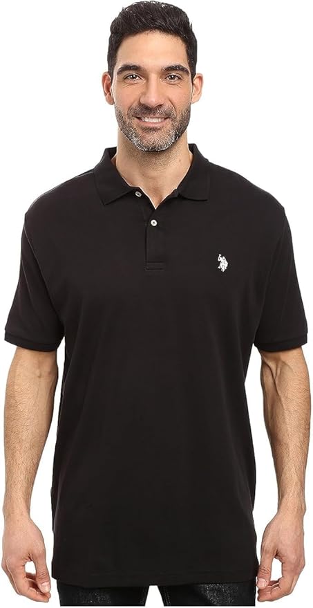 Комплект поло U.S. Polo Assn. Solid Short Sleeve Interlock, 3 предмета, черный — фото 2