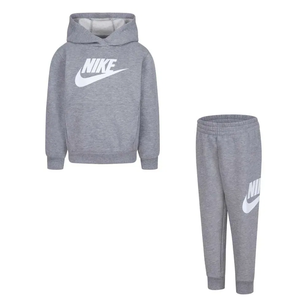 Комплект из флисовой кофты с длинным рукавом и брюк Nike, серый