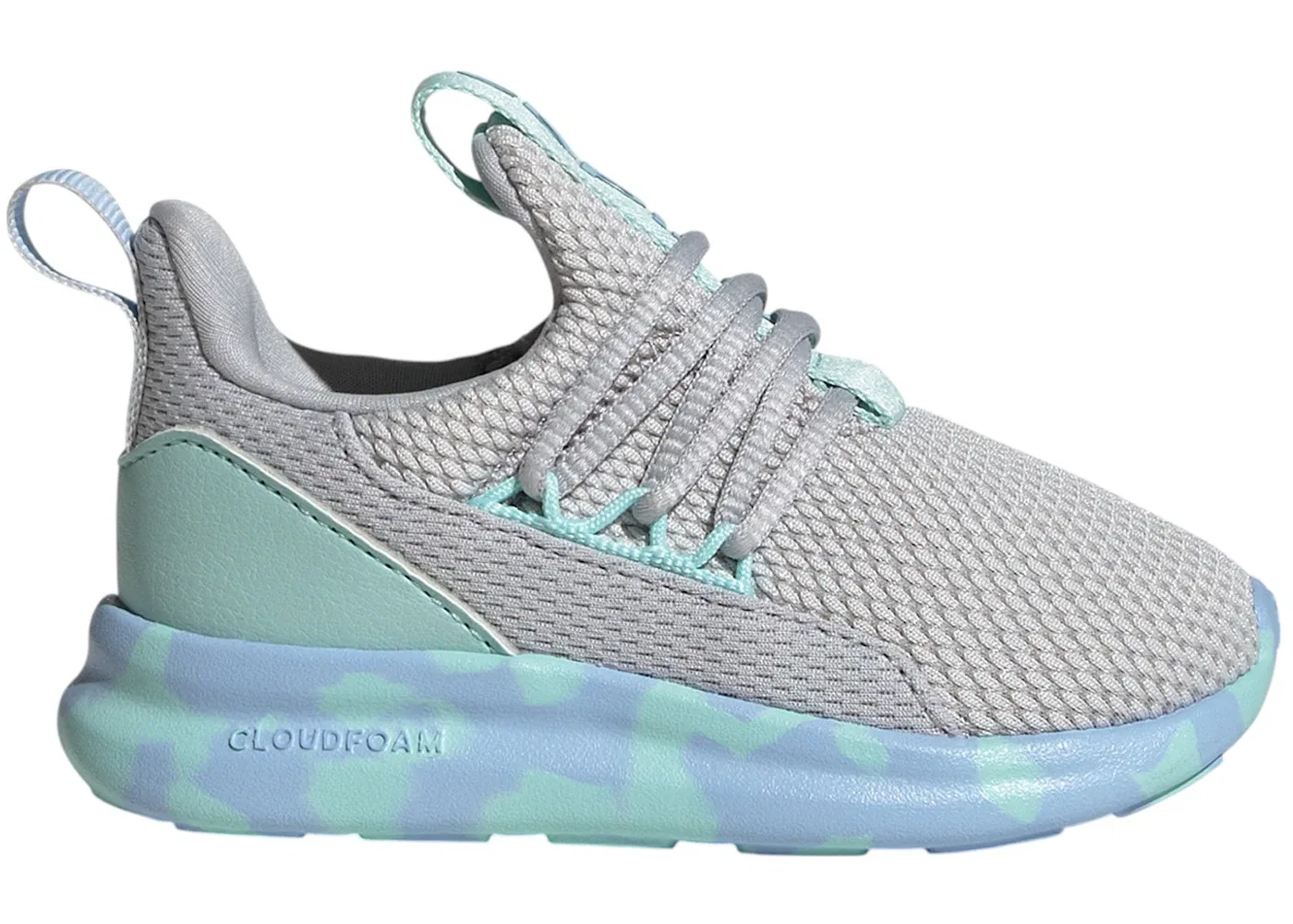 Детские кроссовки Lifestyle с подсветкой Adidas Lite Racer Adapt 7.0, Glow Blue/Grey Two/Semi Flash Aqua