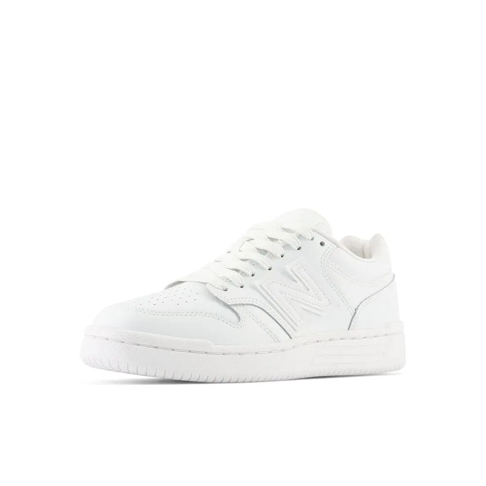 Детские кроссовки для мальчиков с принтом 480 Cm New Balance, White Synthetic Leather