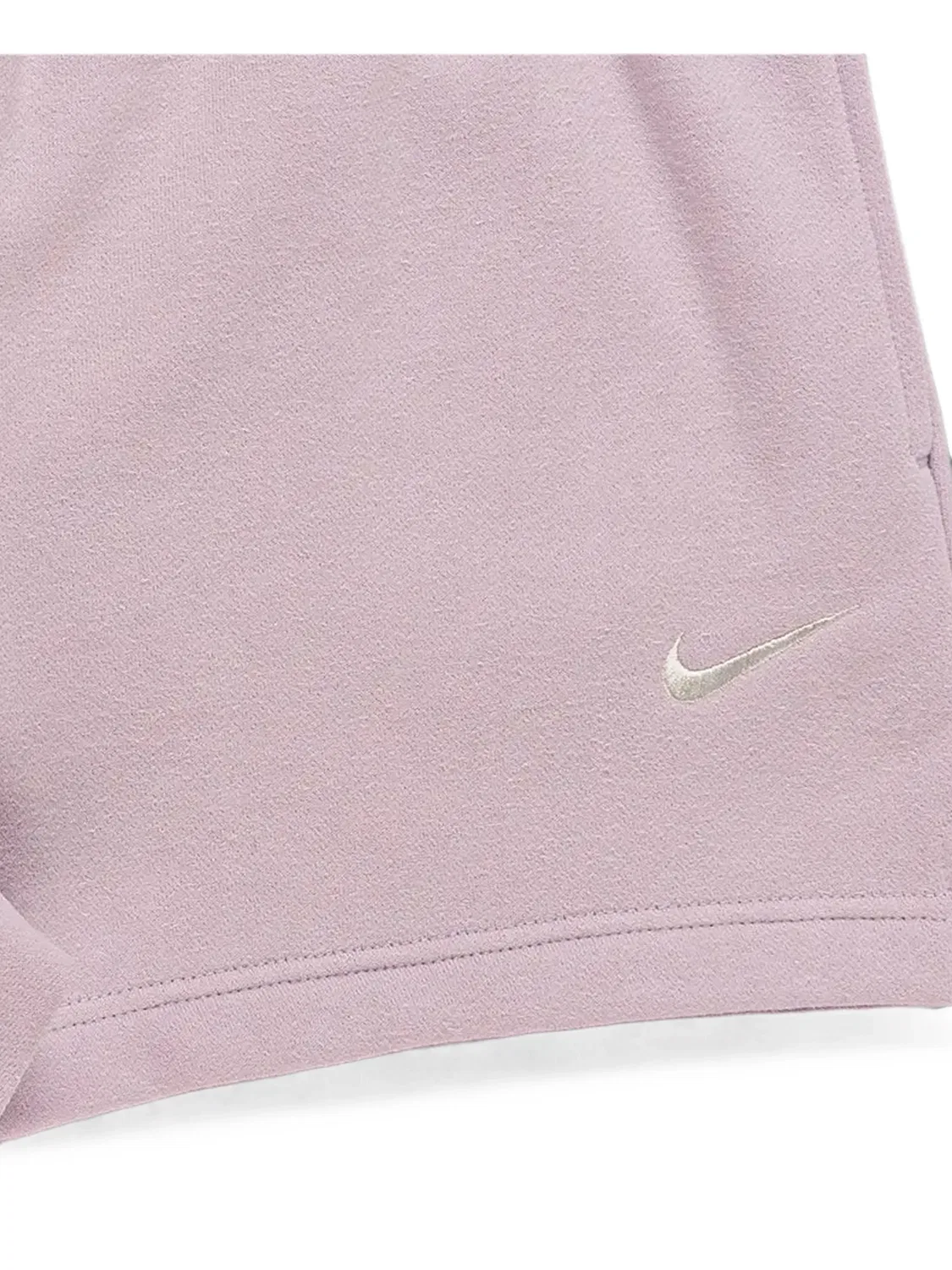 Флисовые шорты средней плотности Studio с завышенной талией Nike, розовый — фото 2