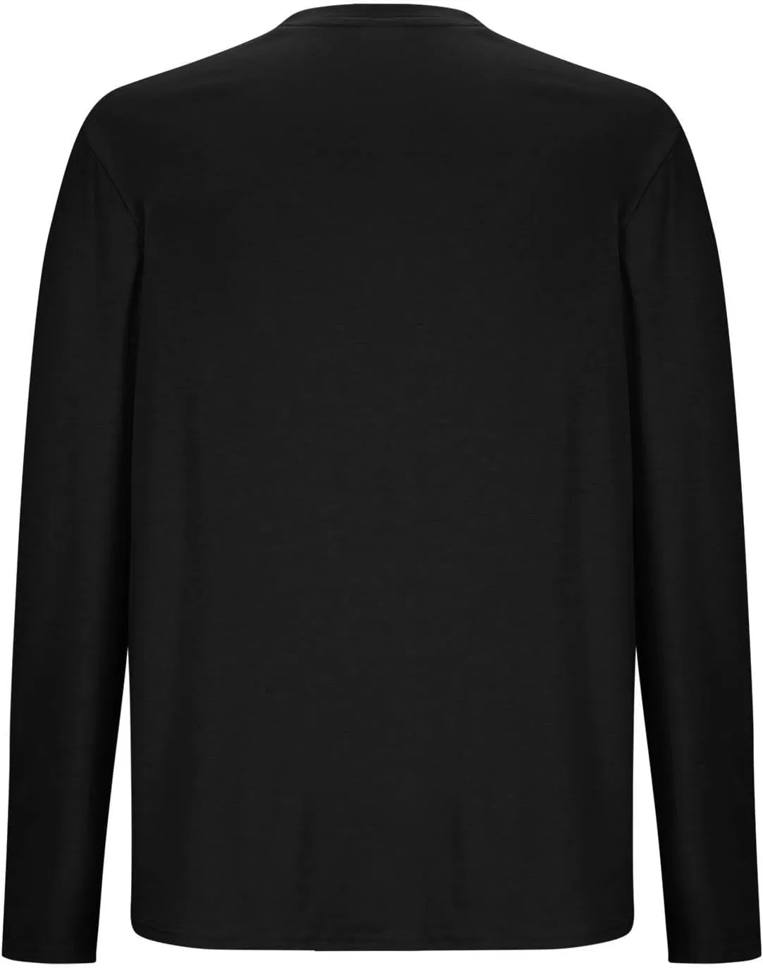 Мужская длинная пижамная рубашка свободного кроя, Black — фото 4