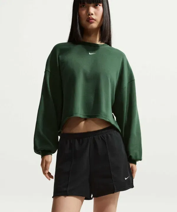 Шорты спортивные французский терр мидрайз, Nike, черный — фото 4