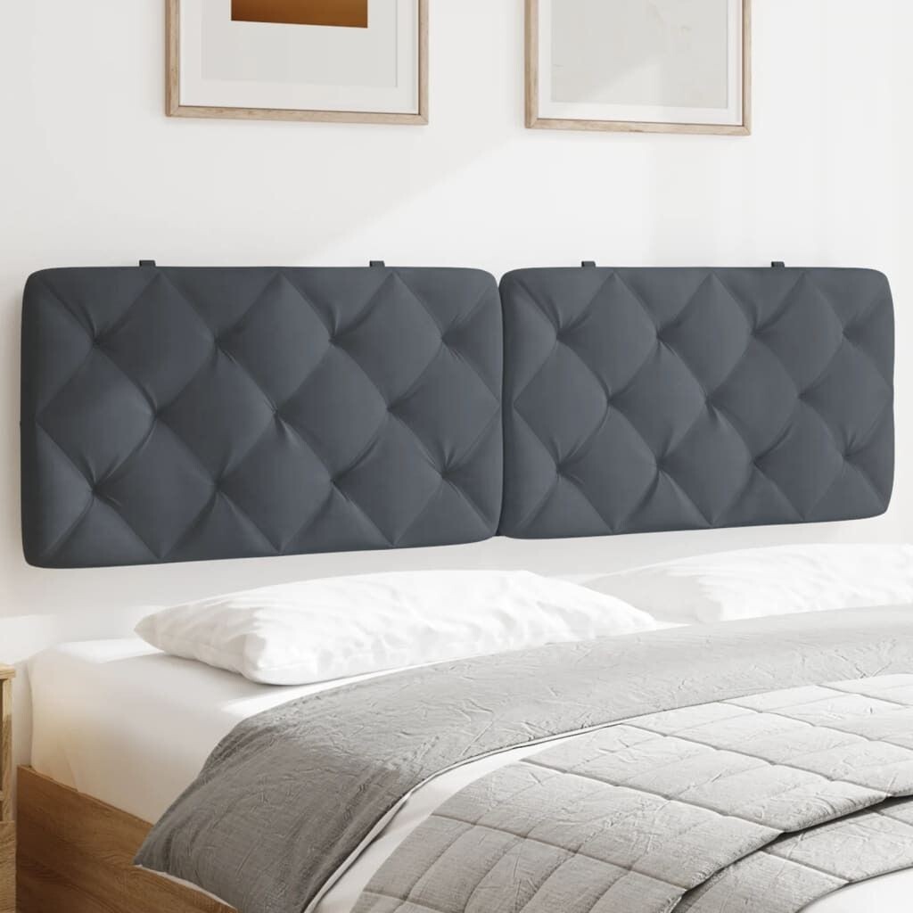 

Подушка на изголовье темно-серая бархатная 180 см DKD HOME DECOR