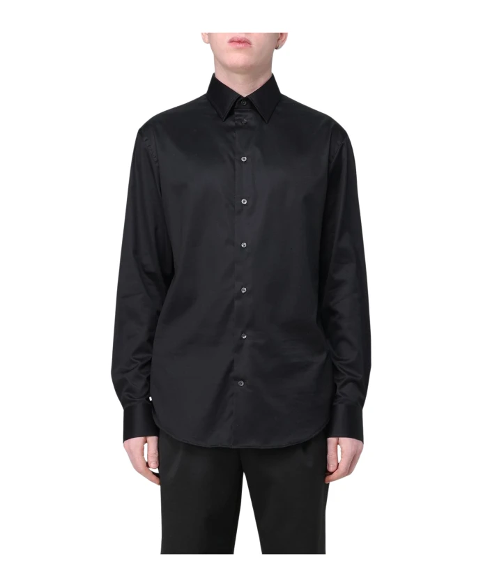 

Классическая рубашка на пуговицах Emporio Armani, черный