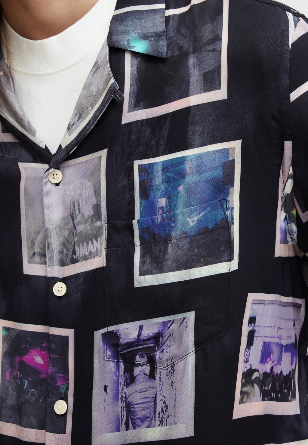 

Рубашка FOTOS AllSaints, черный