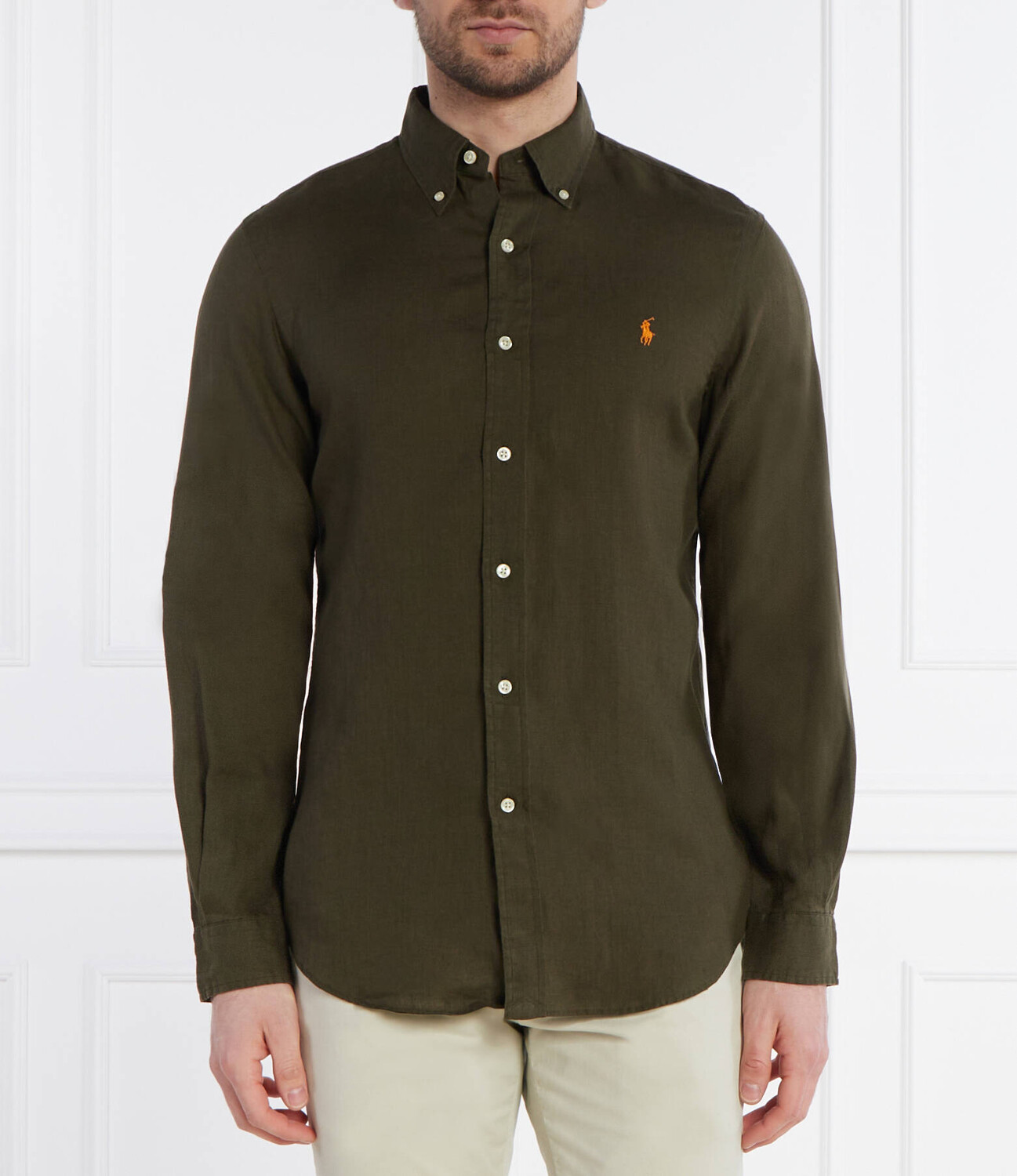 

Рубашка POLO RALPH LAUREN Custom fit, цвет cachi