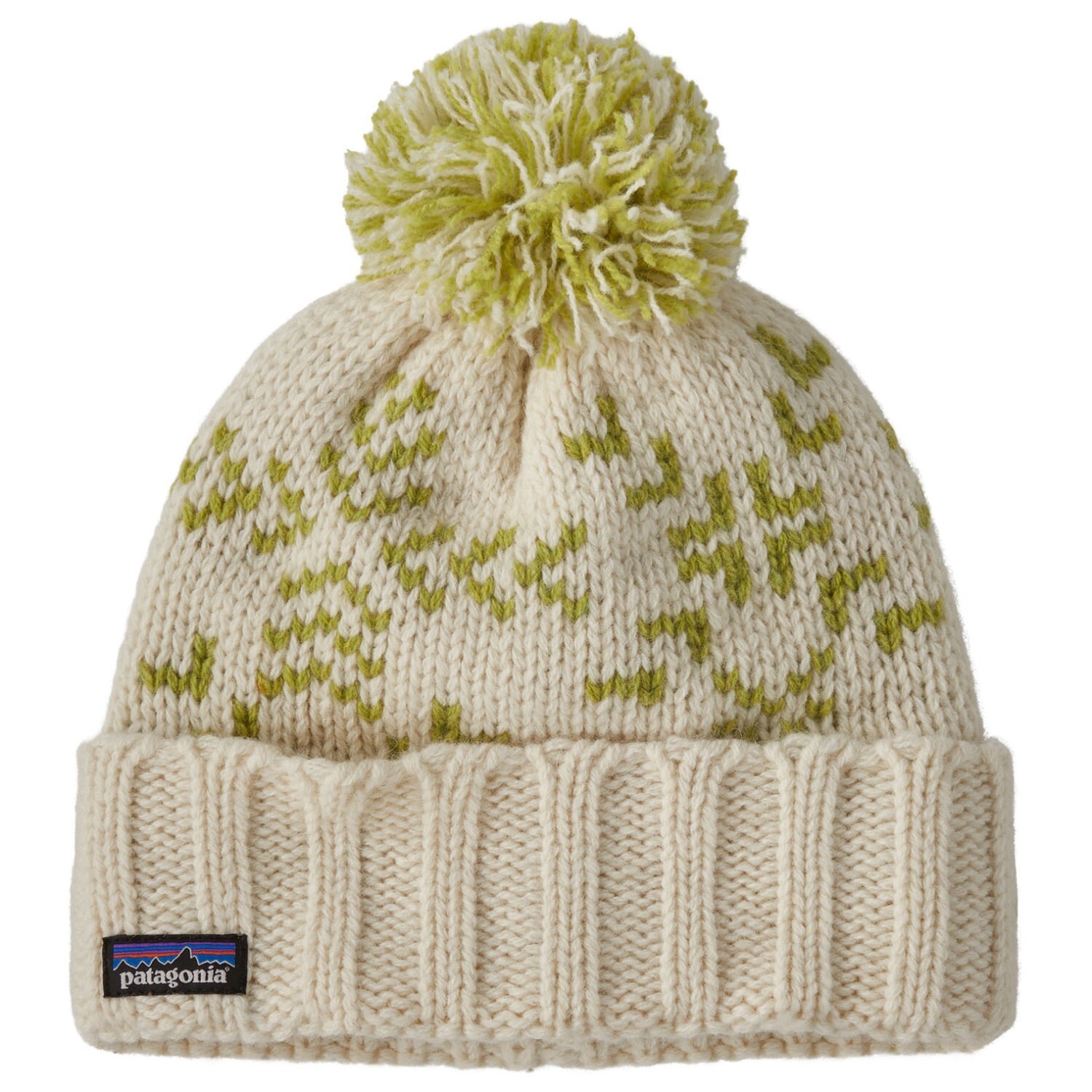 

Шапка Patagonia Snowbelle Beanie, цвет Evergreen Flakes: Birch White