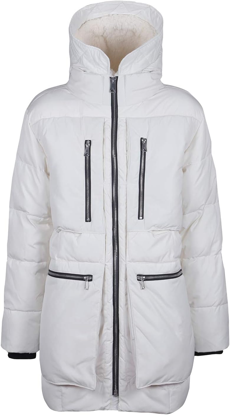 Мужская парка Tommy Hilfiger из толстой стеганой шерсти с капюшоном, White — фото 2