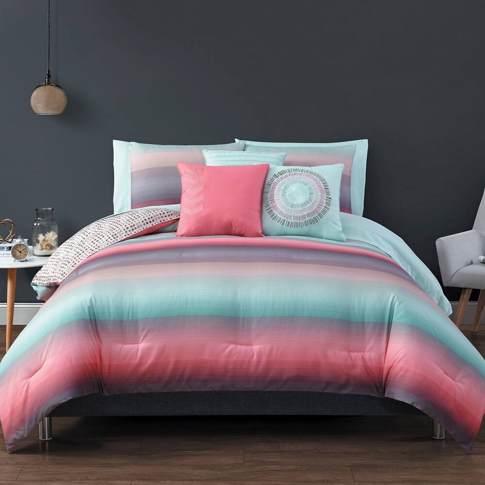 

Комплект постельного белья Avondale Manor из кипариса, цвет Coral Blue