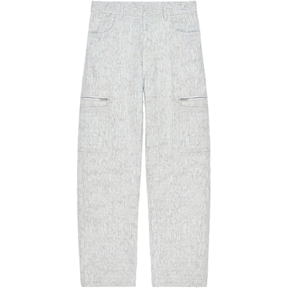 

Широкие брюки с накладным карманом и молнией Givenchy, разноцветные