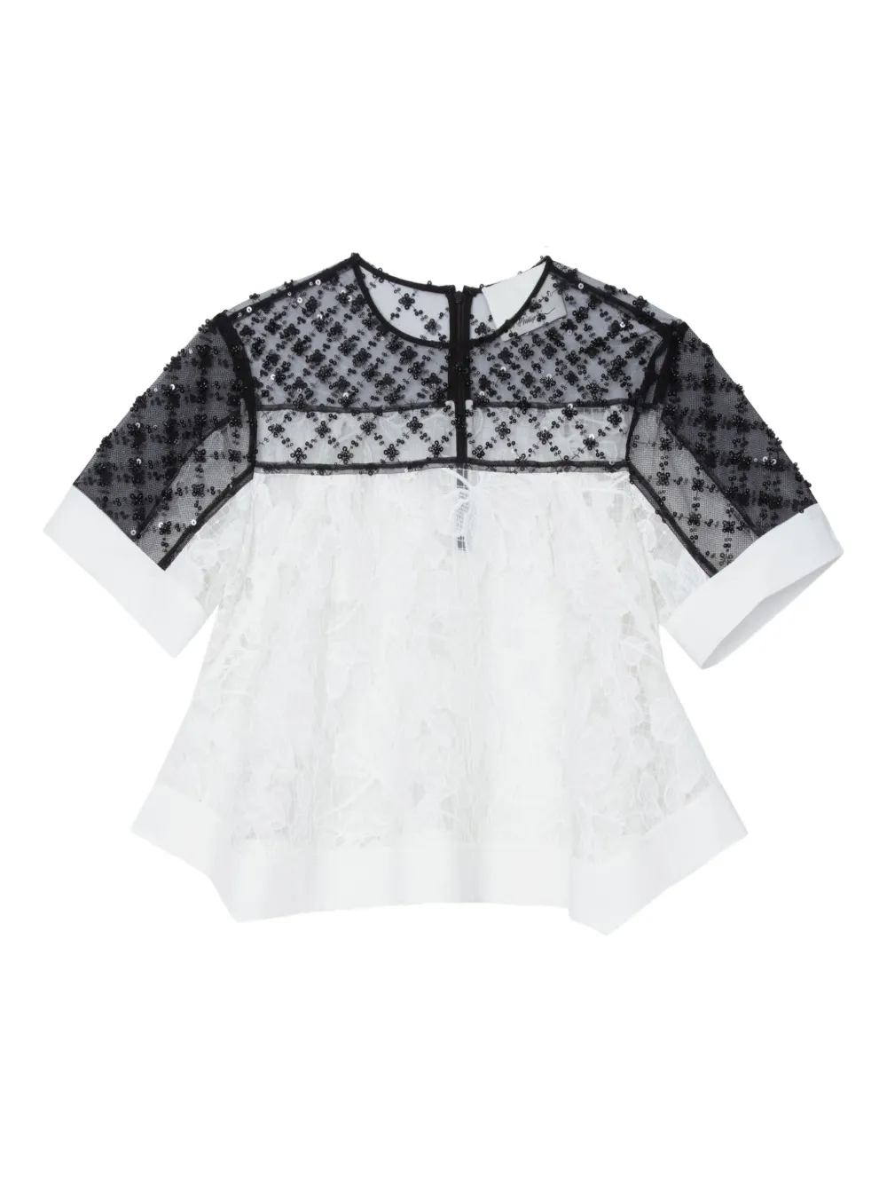

Топ из кружева с бисером 3.1 Phillip Lim, белый