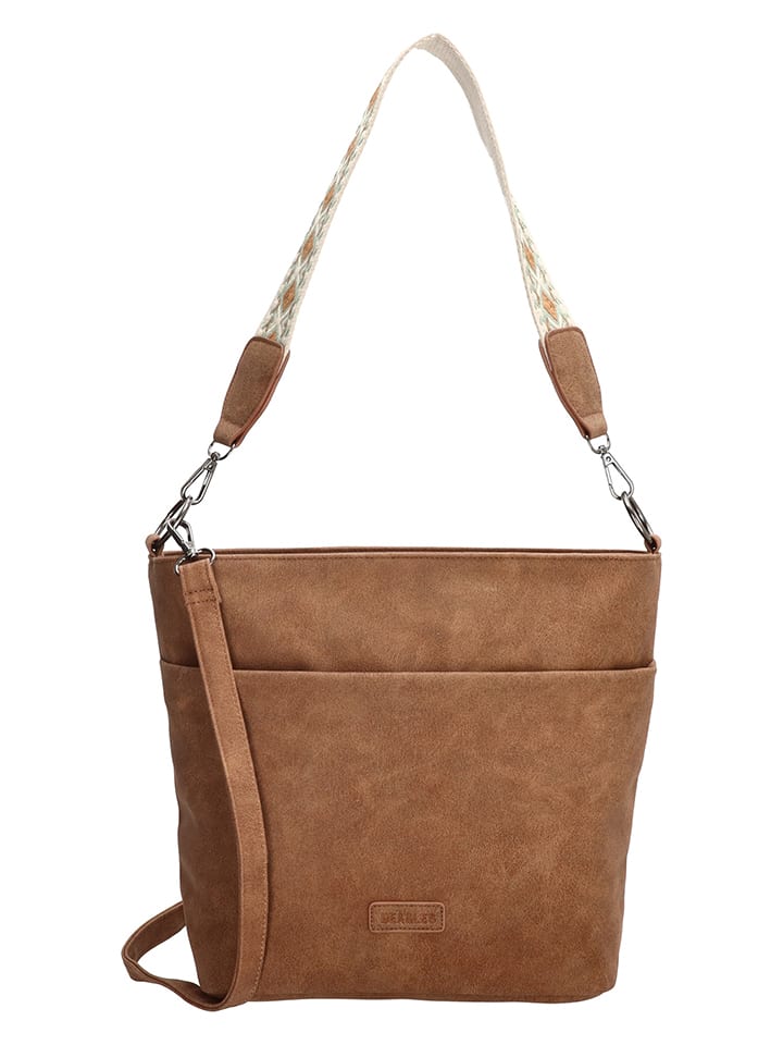 

Наплечная сумка Beagles, цвет camel - (b)32 x (h)26 x (t)12 cm