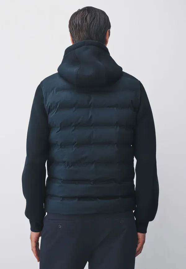 Куртка Regular fit hybrid quilted light Next, темно-синий — фото 2