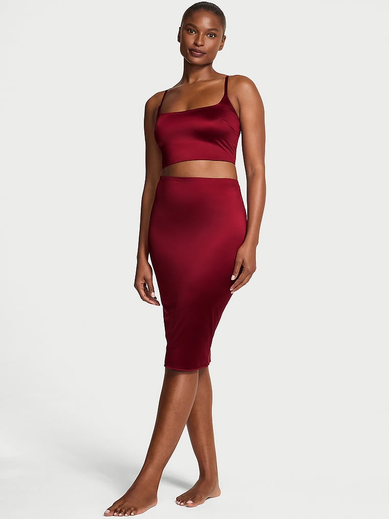 

Комплект Sosleek с бюстгальтером-бралеттом и юбкой-трубой Victoria'S Secret, sangria red