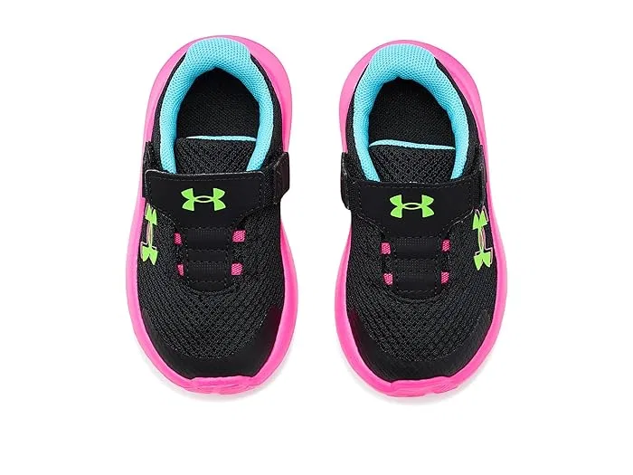 Кроссовки детские Infant Surge 4 Alternate Closure Under Armour Kids, Black/Fresco Blue/Hyper Green — фото 3