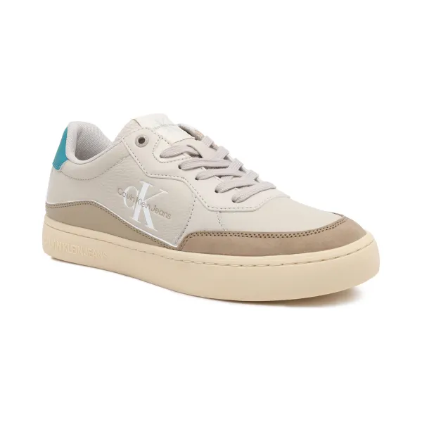 

Кожаные кроссовки classic cupsole low lth ml fad Calvin Klein, бежевый