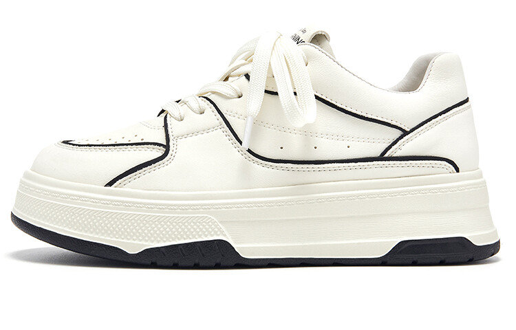 

Кроссовки Beau Today Skateboarding Shoes Women's Low-top, бежевый/черный