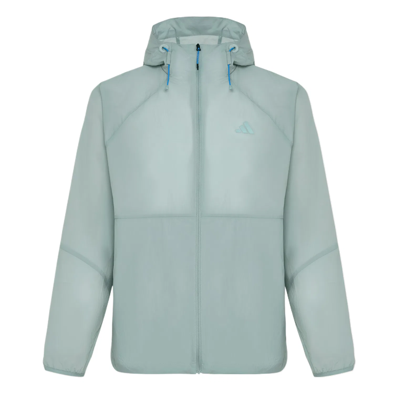 Куртка мужская Wonder Light Gray Green с капюшоном, умеренная Adidas
