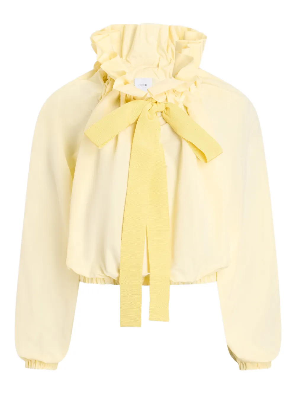 

Топ с оборками и завязками Patou, желтый