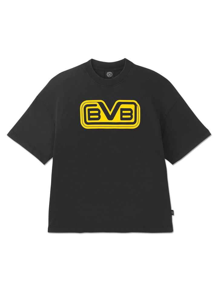 

Футболка BVB Retro T-Shirt schwarz, черный