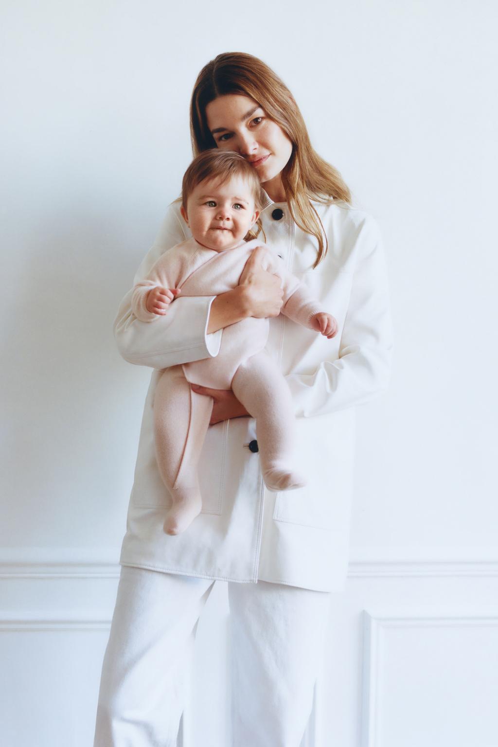 

Комбинезон из 100% кашемира ZARA, цвет Light pink
