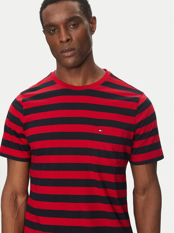 Футболка обычного кроя Essential MW0MW37283 Tommy Hilfiger, красный — фото 4